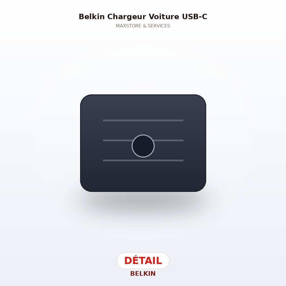 Belkin Chargeur Voiture USB-C — Détail
