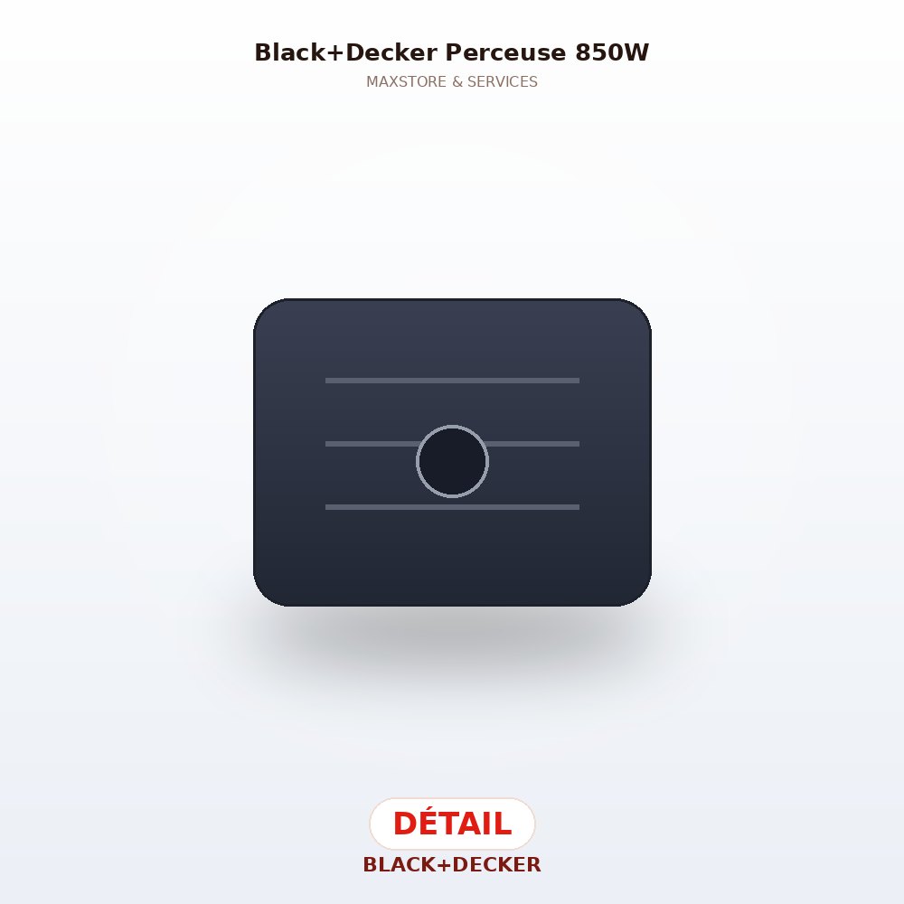 Noir+Decker Perceuse 850W — Détail
