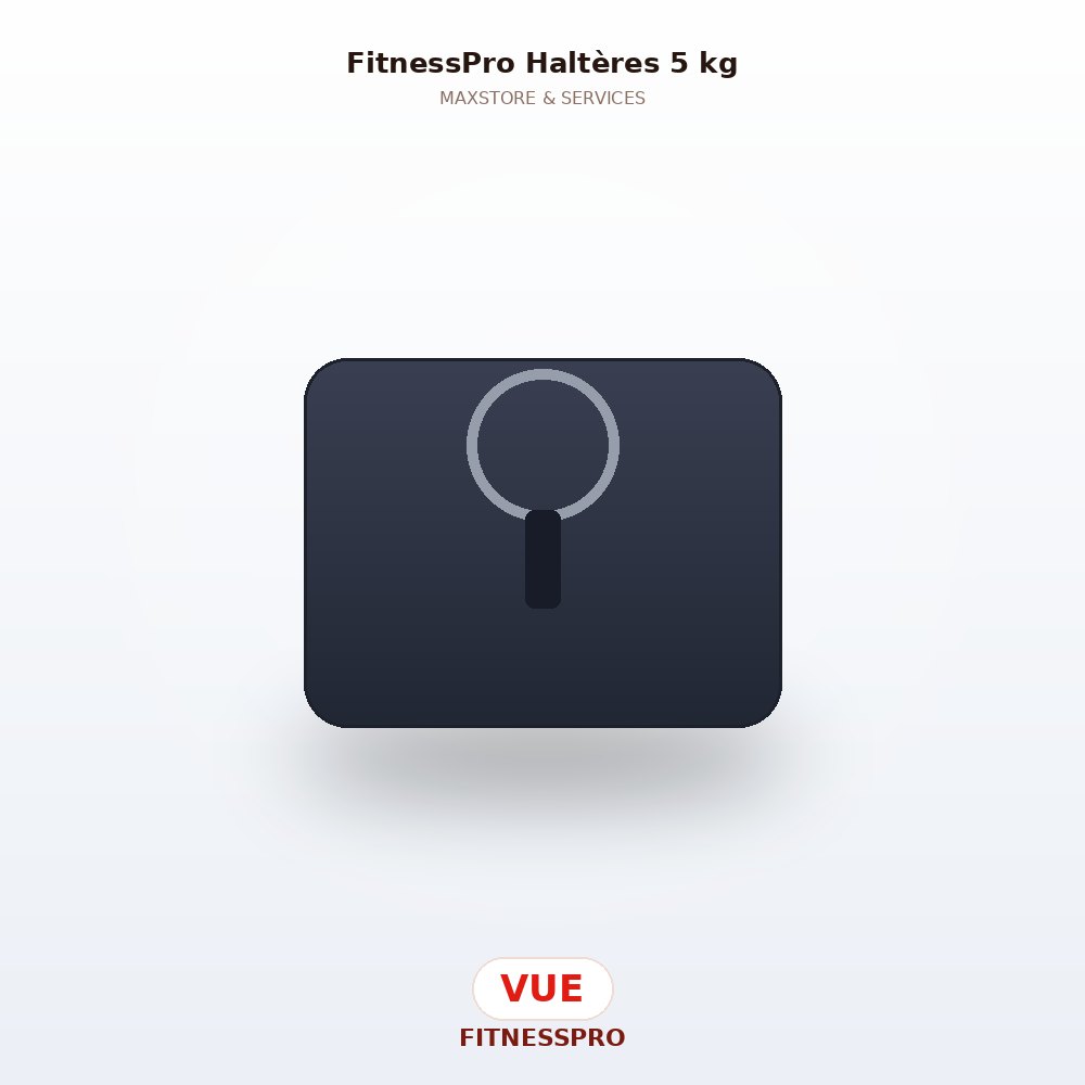 FitnessPro Haltères 5 kg — Vue