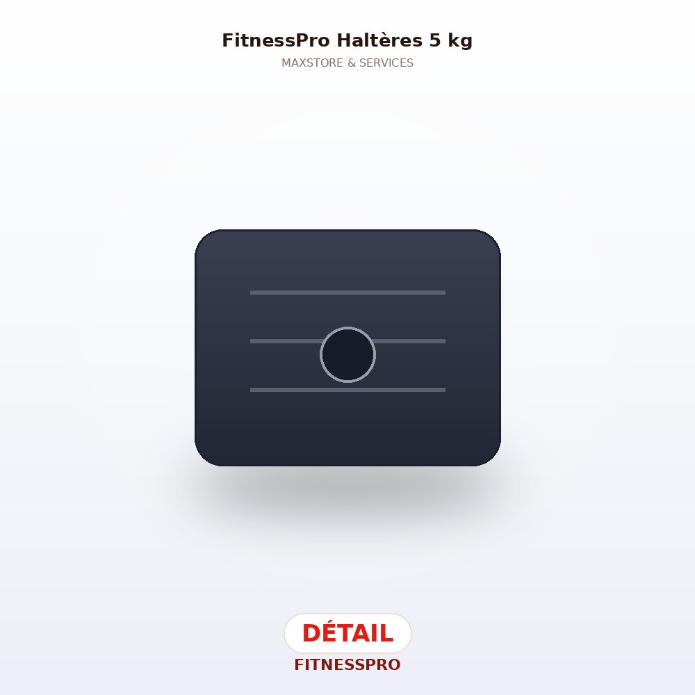 FitnessPro Haltères 5 kg — Détail